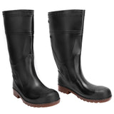 1 Pair Rain Boots PVC Non Slip Waterproof Safety Work Rain Shoes Footwear Accessory(Black 41) In Australia - Darrahopens