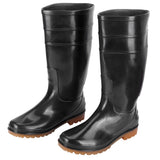 1 Pair Rainshoes Waterproof NonSlip Labor Rain Boot for Garden Farmland Livestock Husbandry(Black 42)