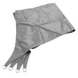 Quadrilateral Shade Sail Garden Sunshade Canopy Rainproof Sun Shade for Outdoor SummerGray 4x5m