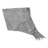 Quadrilateral Shade Sail Garden Sunshade Canopy Rainproof Sun Shade for Outdoor SummerGray 4x5m