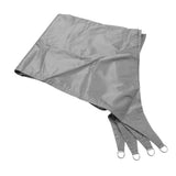 Quadrilateral Shade Sail Garden Sunshade Canopy Rainproof Sun Shade for Outdoor SummerGray 4x5m