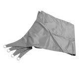 Quadrilateral Shade Sail Garden Sunshade Canopy Rainproof Sun Shade for Outdoor SummerGray 4x5m