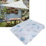 Equilateral Triangular Shade Sail Portable Rainproof Shade Canoy for Outdoor Garden SummerPrinting 5x5x5m