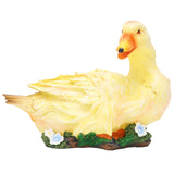 Resin Duck Statue Simulation Duck Ornament Model Decoration for Outdoor Garden YardYellow In Australia - Darrahopens