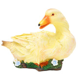 Resin Duck Statue Simulation Duck Ornament Model Decoration for Outdoor Garden YardYellow In Australia - Darrahopens