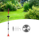 Electric Grass Trimmer Multifunction Retractable 650W Handheld Lawn Mower Kit Garden AccessoryEU 100‑240V