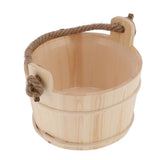 6L Sauna Bucket SPA Steam Room Accessory High Capacity Wooden Barrel for Shower Swimming Pool In Australia - Darrahopens