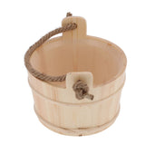 6L Sauna Bucket SPA Steam Room Accessory High Capacity Wooden Barrel for Shower Swimming Pool In Australia - Darrahopens