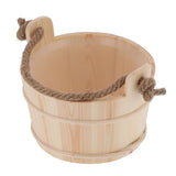 6L Sauna Bucket SPA Steam Room Accessory High Capacity Wooden Barrel for Shower Swimming Pool In Australia - Darrahopens
