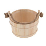 6L Sauna Bucket SPA Steam Room Accessory High Capacity Wooden Barrel for Shower Swimming Pool In Australia - Darrahopens
