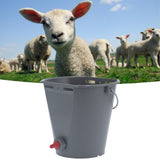 Feeder Bucket with Single Nipple Food Grade Plastic Milk Feeding Equipment for Farm LivestockFor Lamb