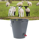 Feeder Bucket with Single Nipple Food Grade Plastic Milk Feeding Equipment for Farm LivestockFor Lamb