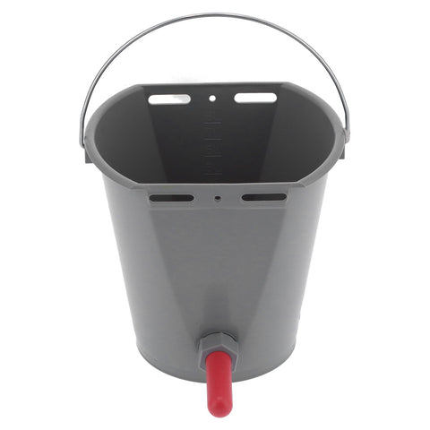 8L Feeder Bucket with 2 Nipple Milk Feeding Barrel Livestock Farm Accessory GrayFor Calf In Australia - Darrahopens