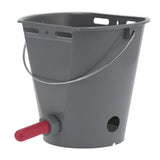 8L Feeder Bucket with 2 Nipple Milk Feeding Barrel Livestock Farm Accessory GrayFor Calf In Australia - Darrahopens