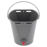 8L Feeder Bucket with 2 Nipple Milk Feeding Barrel Livestock Farm Accessory GrayFor Lamb