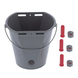 8L Plastic Feeder Bucket with Nipples Check Valves Feeding Equipment for Livestock UseFor Calf In Australia - Darrahopens