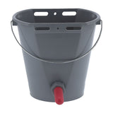8L Plastic Feeder Bucket with Nipples Check Valves Feeding Equipment for Livestock UseFor Calf