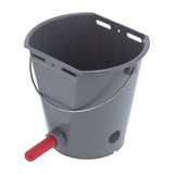 8L Plastic Feeder Bucket with Nipples Check Valves Feeding Equipment for Livestock UseFor Calf