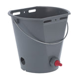8L Plastic Feeder Bucket with Nipples Check Valves Feeding Equipment for Livestock UseFor Lamb