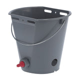 8L Plastic Feeder Bucket with Nipples Check Valves Feeding Equipment for Livestock UseFor Lamb