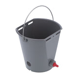 Milk Feed Bucket with 4 Nipples Check Valves Livestock Plastic Feeding Equipment 8LFor Lamb