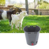 Milk Feed Bucket with 4 Nipples Check Valves Livestock Plastic Feeding Equipment 8LFor Lamb
