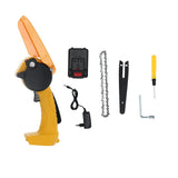 6 Inch Mini Electric Chain Saw High Power Brushed Logging Pruning Household Electric Saw In Australia - Darrahopens