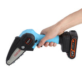 4in Cordless Electric Chainsaws Large Opening Rechargeable Garden Power Tool