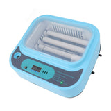 Egg Incubator Automatic Water Adding Temperature Control 6 Eggs Turner Dual Power Supply Poultry Hatching Machine for Chickens Goose Duck EU Plug 220V