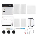 Egg Incubator Adjustable Automatic LED Light Double Power Supply Small Incubation Simulator for Chicken White EU Plug 220V 10pcs
