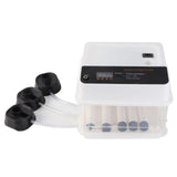 Egg Incubator Adjustable Automatic LED Light Double Power Supply Small Incubation Simulator for Chicken White EU Plug 220V 10pcs