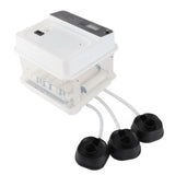 Egg Incubator Adjustable Automatic LED Light Double Power Supply Small Incubation Simulator for Chicken White EU Plug 220V 10pcs