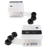 Egg Incubator Adjustable Automatic LED Light Double Power Supply Small Incubation Simulator for Chicken White EU Plug 220V 10pcs