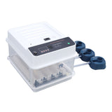 Egg Incubator Adjustable Automatic LED Light Double Power Supply Small Incubation Simulator for Chicken White EU Plug 220V 12pcs