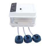 Egg Incubator Adjustable Automatic LED Light Double Power Supply Small Incubation Simulator for Chicken White EU Plug 220V 12pcs