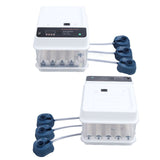 Egg Incubator Adjustable Automatic LED Light Double Power Supply Small Incubation Simulator for Chicken White EU Plug 220V 12pcs