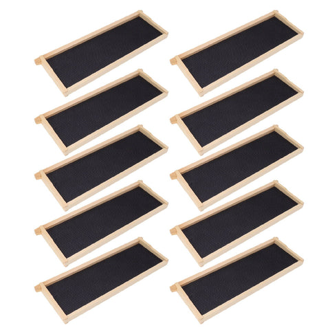 10 Set Beehive Frames Foundations Kit Honey Bee Frames with Beeswax Coated Food Grade Foundation Sheets Beekeeping Supplies In Australia - Darrahopens