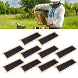 10 Set Beehive Frames Foundations Kit Honey Bee Frames with Beeswax Coated Food Grade Foundation Sheets Beekeeping Supplies
