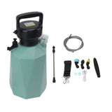 Electric Spray Bottle 3 Nozzles 2400 Mah 3.7V 5L Battery Powered Sprayer for Garden Fertilizing for Plant Rhombus Green