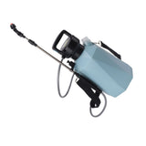 Electric Spray Bottle 3 Nozzles 2400 Mah 3.7V 5L Battery Powered Sprayer for Garden Fertilizing for Plant Rhombus Blue