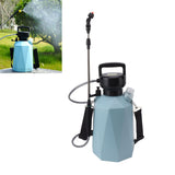 Electric Spray Bottle 3 Nozzles 2400 Mah 3.7V 5L Battery Powered Sprayer for Garden Fertilizing for Plant Rhombus Blue