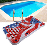 Inflatable Party Pong Raft PVC Floating Beer Pong Table Water Pool Party Barge Lounge