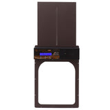 3 in 1 Automatic Chicken Door LED Remote Control Light Sensation IP45 Automatic Coop Door Opener for Chicken Duck Goose Brown