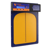 Automatic Chicken Coop Door Solar Powered Timer IP45 Waterproof Aluminum Poultry Auto Coop Doors for Home Farm Jewel Blue