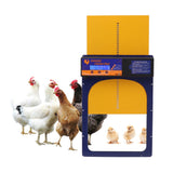 Automatic Chicken Coop Door Solar Powered Timer IP45 Waterproof Aluminum Poultry Auto Coop Doors for Home Farm Jewel Blue