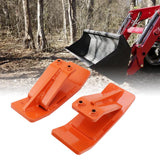 Tractor Bucket Protector Heavy Duty Steel Bucket Attachment Ski Edge Protector for Snow Leaves Removal Spreading Gravel