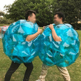 90CM Inflatable Collision Balls Portable Foldable Recyclable Body Bubble Ball for Kids Adults for Picnics Barbecues Blue