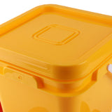 Automatic Chicken Waterer Cup with 12L Handheld Barrel Poultry Drinking Equipemnt for Goose Duck Bucket + Red Bird Bowl + Black Screws