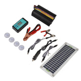 30W Polycrystalline Silicon Solar Panels Set with MPPT Charge Controller DC12V to AC220V 1000W Inverter