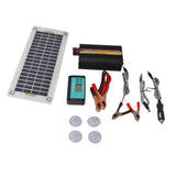 30W Polycrystalline Silicon Solar Panels Set with MPPT Charge Controller DC12V to AC220V 1000W Inverter